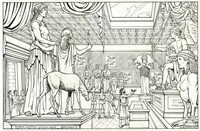 De Broche.Illustration originale La Grèce antique
