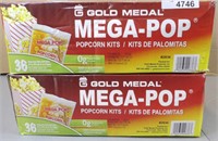 2 Cases Of Gold Medal Mega Pop Popcorn