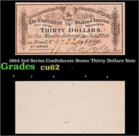 1864 3rd Series Confederate States Thirty Dollars