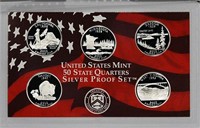 2005 United States Quarters Silver Proof Set - 5 p