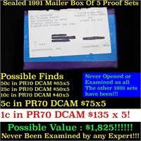 Original sealed box 5- 1991 United States Mint Pro