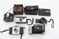 (6) Vintage Cameras Yamasheta Kodak Ansco Etc