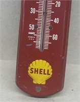 Shell zone advertising thermometer