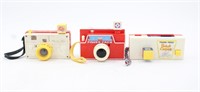 (3) Vintage Fisher Price Children's Toy Cameras