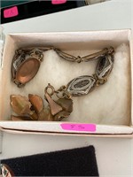 Vintage Spain Earring and Bracelet Set