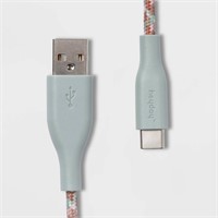 4' USB-C to USB-A Braided Cable - heyday