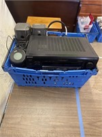 Crate with electronics