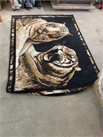 Tiger area rug
