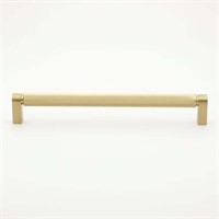 Solid Knurled Bar Pull  Satin Gold  Single