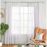 1pc Linen Curtain Panel: 54x95in