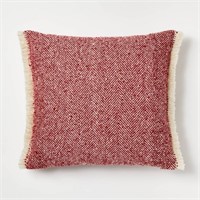 Red/Cream Throw Pillow Herringbone - Threshold