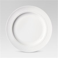 8.3 White Porcelain Beaded Salad Plate
