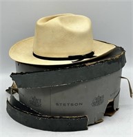 Stetson Hat Box w/Panama Hat