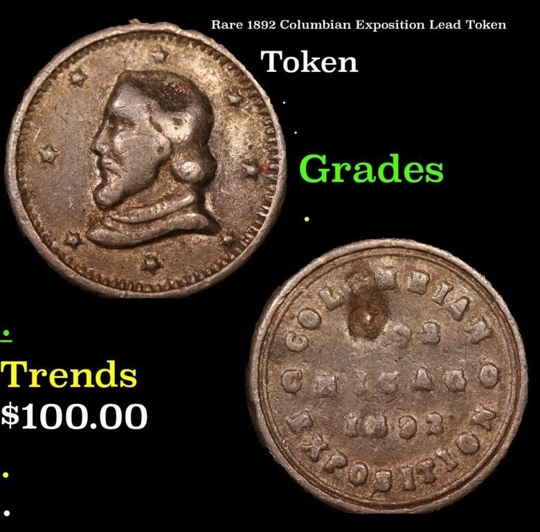 Rare 1892 Columbian Exposition Lead Token Grades