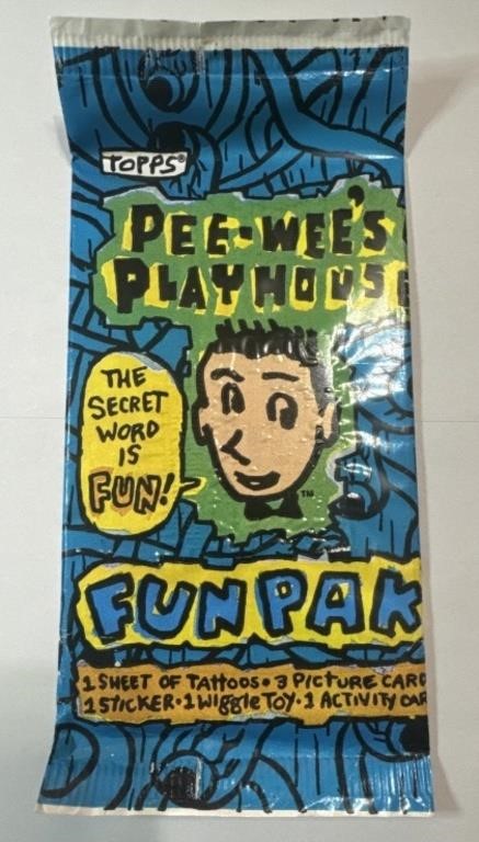 1988 Topps Pee-Wee’s Playhouse Fun Pak Unopened!