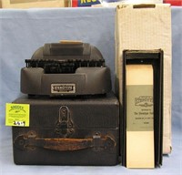 Bakelite stenotype machine with original box
