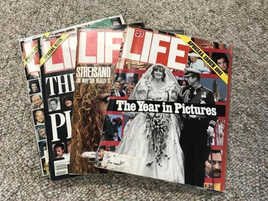 Four 1980s Life Magazines
