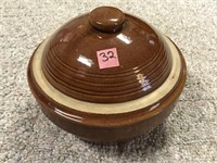 Ceramic Bowl W/ Lid - 9"D