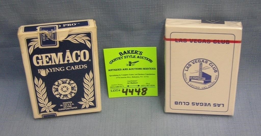 Pair of vintage decks of cards