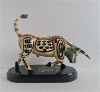 Pablo Picasso Bull sculpture painted and carved