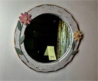 Floral Round Mirror