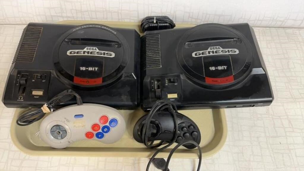 2) 16 BIT Sega Genesis Consoles & More