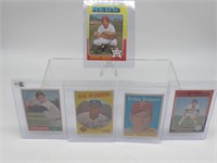LOT OF 5 EARLY BASEBALL CARDS BENCH, ROBERTS, ETC