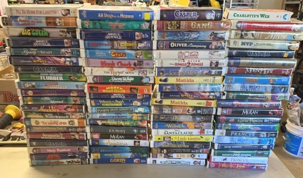80 VHS Disney Movies