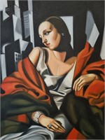 Tamara De Lempicka Oil on Canvas