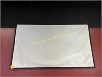 41"x72" White Screen w/Wooden Frame & Projector