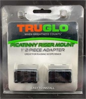 TruGlo Picatinny Riser Mount 1" 2-Piece Adapter
