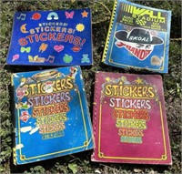 (4) Vintage Sticker Books