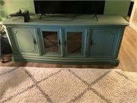 Buffet- tv stand- solid wood- nice piece- green
