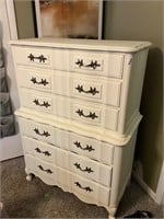 Very Nice White Tall Chest Drawers