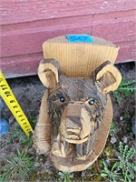 Outdoor Decor- Bear Carving