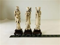 3pcs chinese carved Figurines