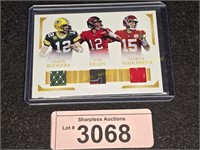 Brady/Rodgers/Mahomes Jersey Art Card