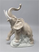 Rare Nao by Lladro Porcelain Elephant Figurine