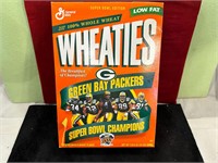 GREEN BAY PACKERS WHEATIES BOX & CONTENTS