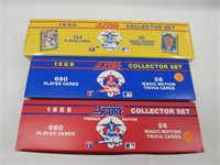 1988, '89 & 90 SCORE BB CARD SETS: