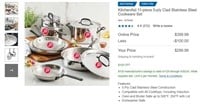 N4644 11-piece 5-ply Stainless Steel Cookware Set