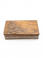 Copper Art Neveau Jewellery / Trinket Box