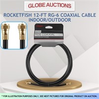 ROCKETFISH 12-FT RG-6 COAXIAL CABLE INDOOR/OUTDOOR