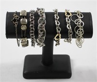 7pc Assorted Link Bracelets