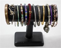 14pc Enameled & Assorted Bangles