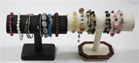 15pc Beaded / Stone Bracelets