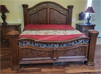 King Size Bed - Head/Foot Board & Frame