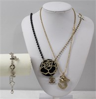3pc Designer Style Necklaces & Bracelet