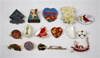 16pc Assorted Collectible Pin Lot