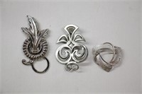 3pc Vintage  Brooches